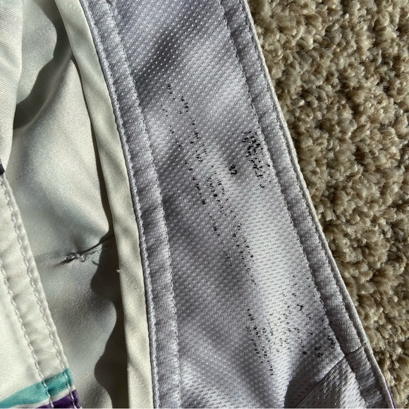 Fox Men’s Board Shorts White Blue Plaid Print - Picture 5 of 5